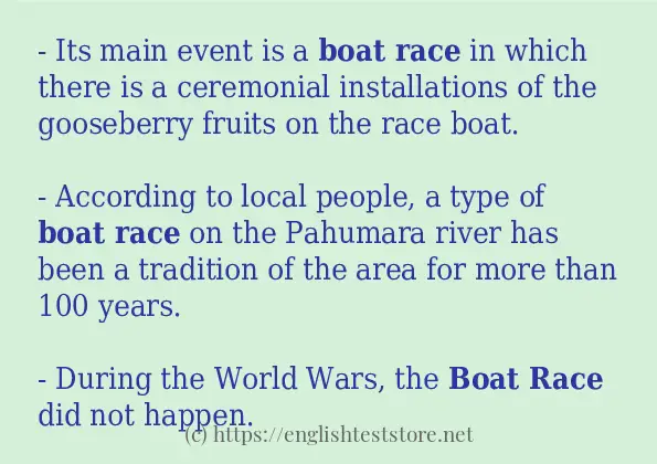 boat race some ways to use