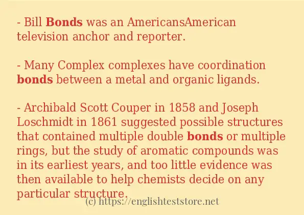 bonds use in-sentences