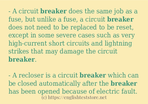 breaker some ways to use