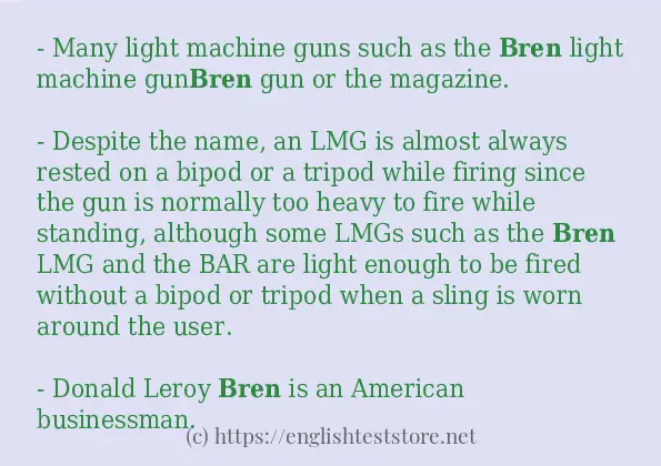 bren some ways to use