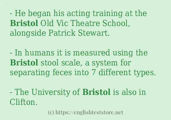 bristol - example sentences