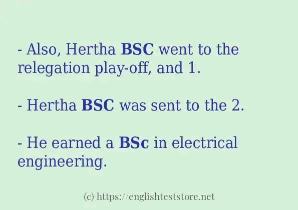 bsc in-sentences