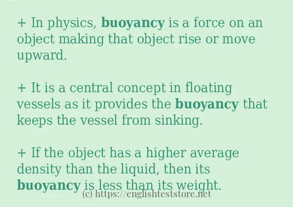 buoyancy use in sentences