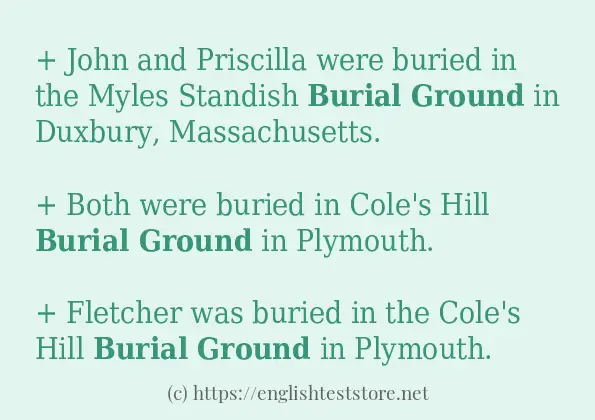 burial ground how to use?