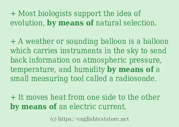 by means of how to use in sentences