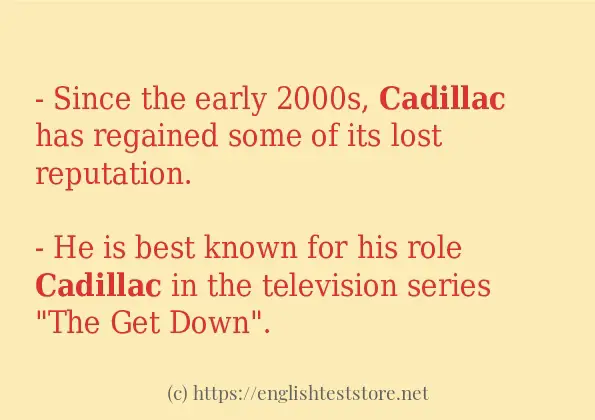 cadillac some ways to use