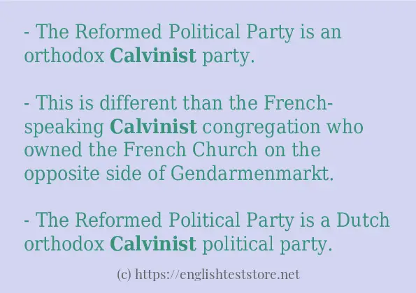 calvinist how to use?