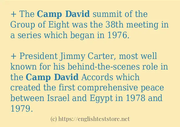 camp david in-sentences