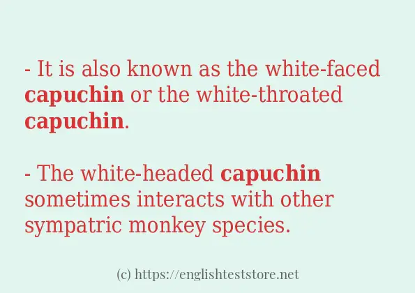 capuchin some ways to use