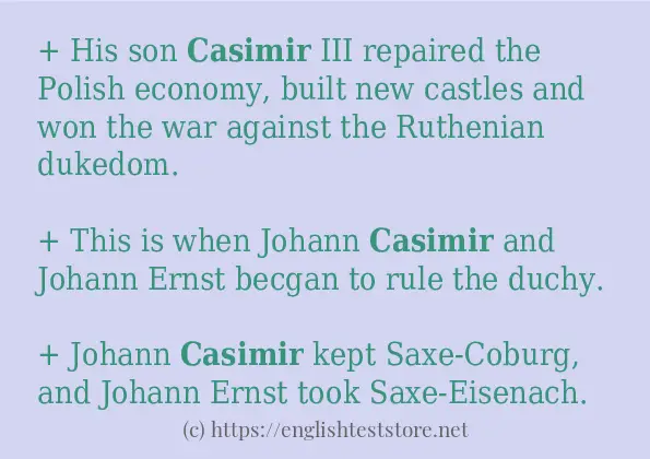 casimir in sentences?