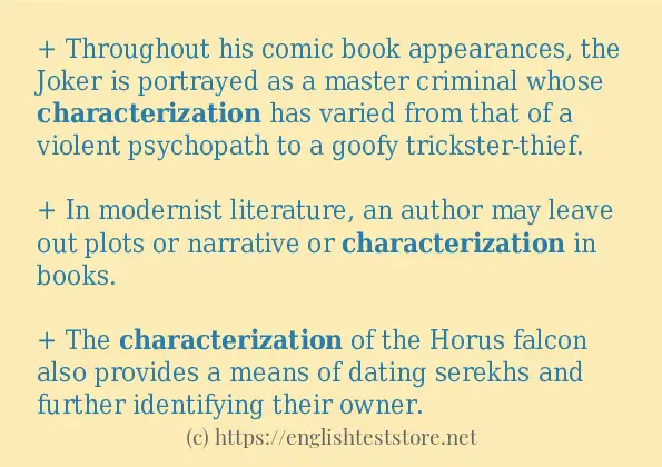 Topic Sentence For Characterization