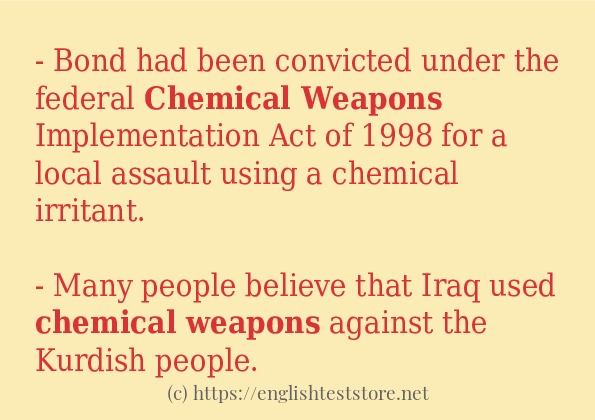 chemical weapons use in-sentences