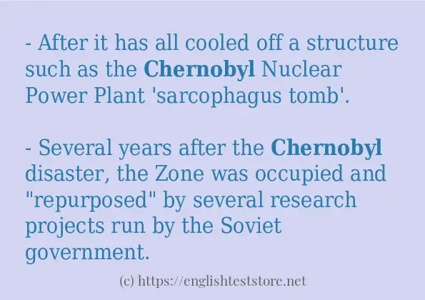 chernobyl in-sentences