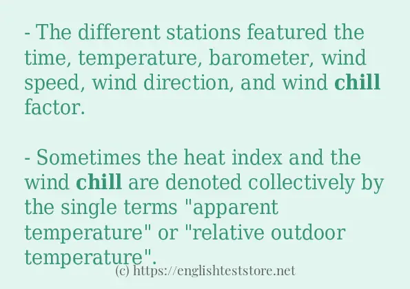 chill in-sentences