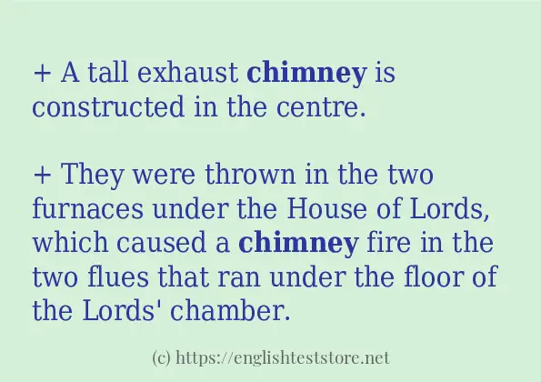 chimney how to use in sentences