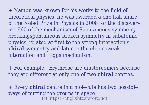 chiral some ways to use