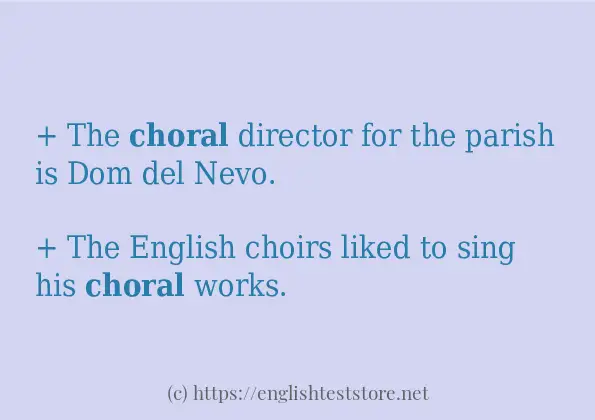 choral some ways to use