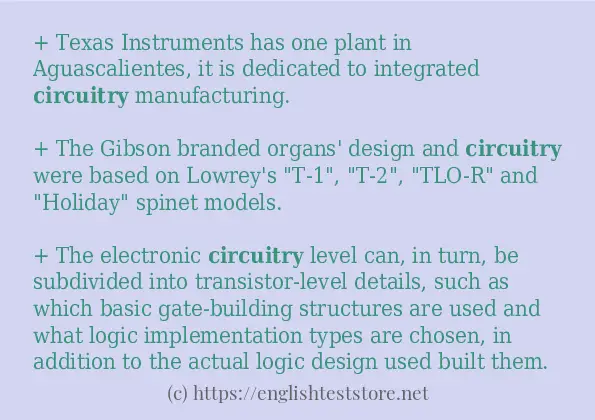 circuitry use in sentences