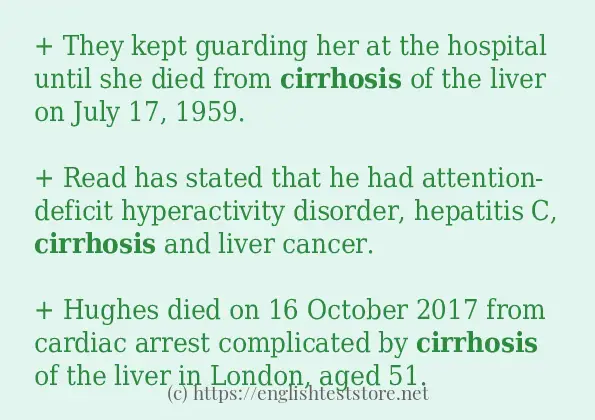 cirrhosis in-sentences