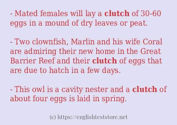 clutch example in sentences