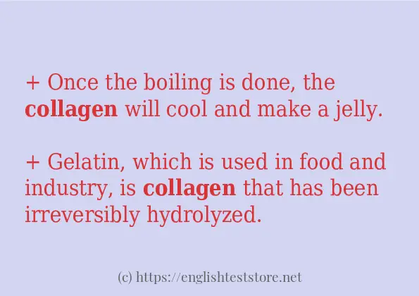 collagen example in sentences collagen example in sentences