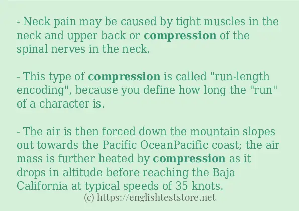 compression in sentences?