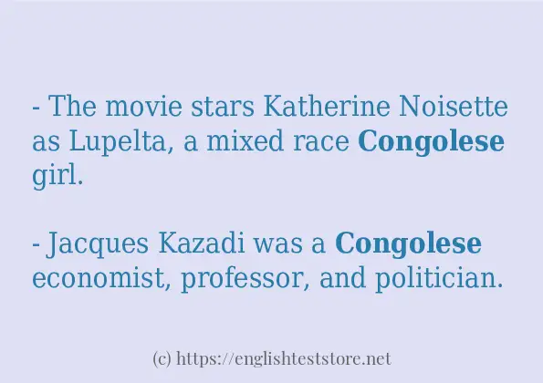 congolese some ways to use