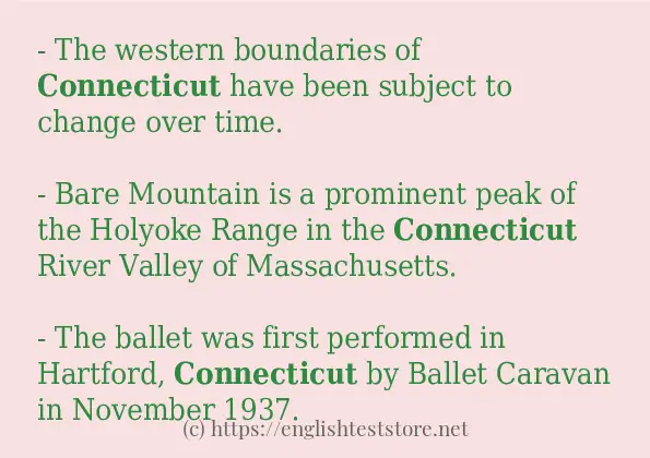 connecticut some ways to use
