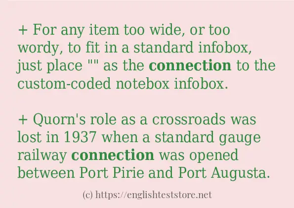 connection in-sentences