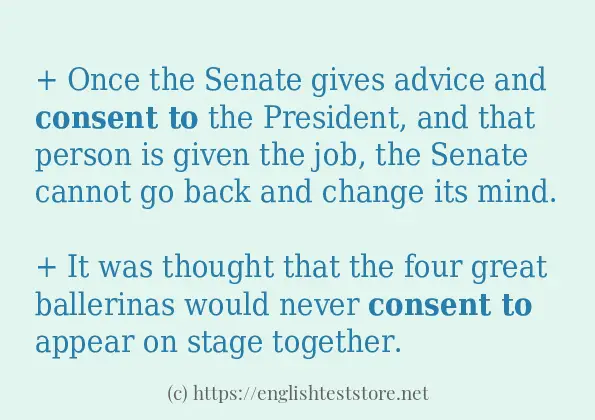 consent to in-sentences