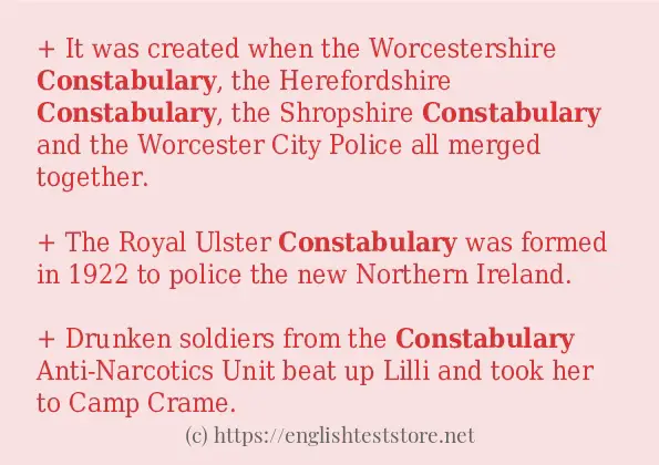 constabulary how to use?