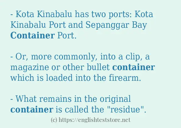 container in-sentences