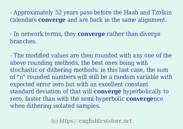 converge how to use in sentences