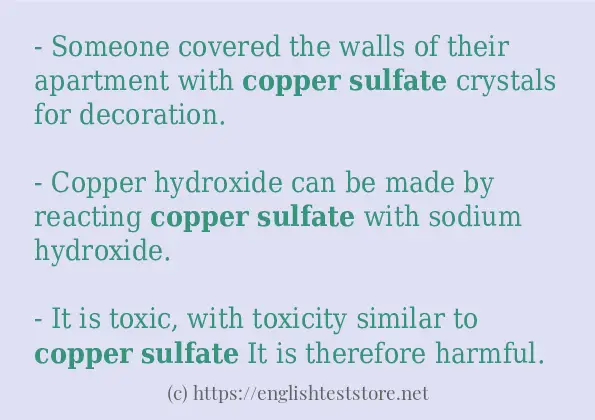 copper sulfate use in sentences