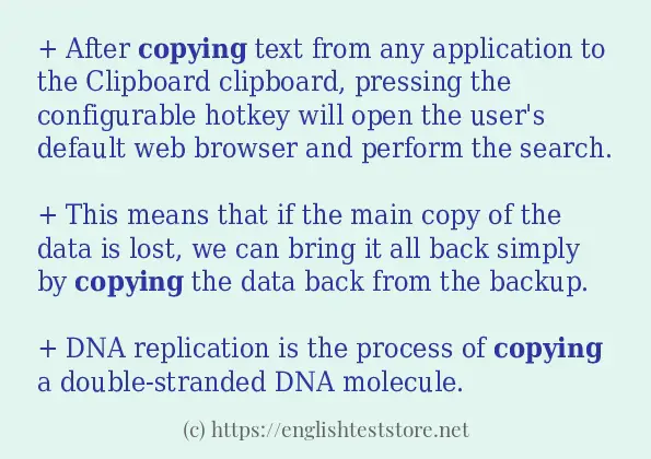 copying how to use?