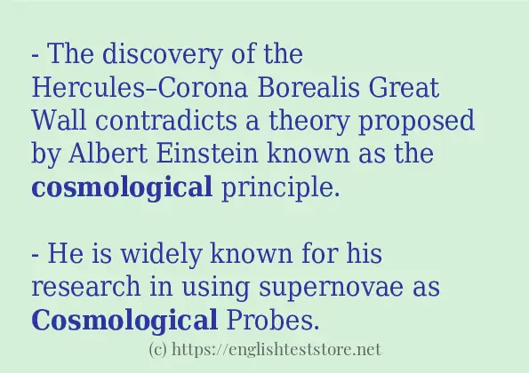 cosmological some ways to use