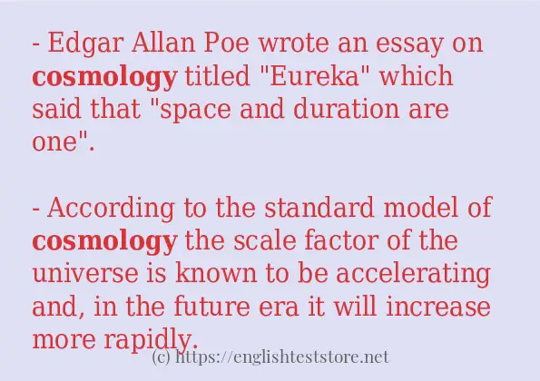 cosmology how to use?