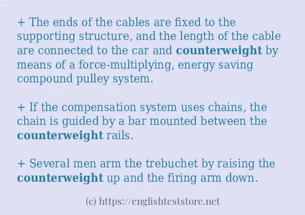 counterweight how to use?