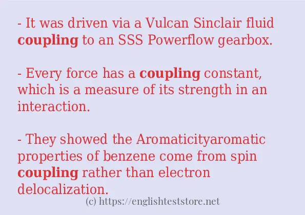 coupling use in sentences