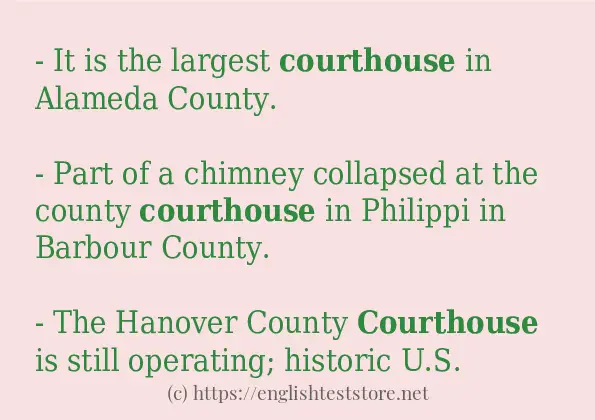 courthouse how to use in sentences