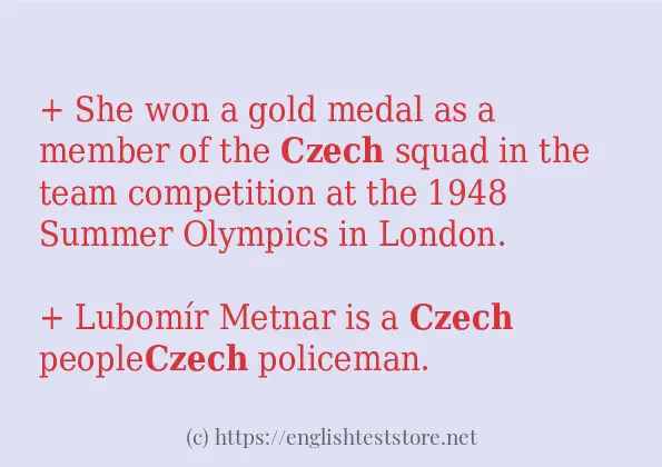 czech in sentences?