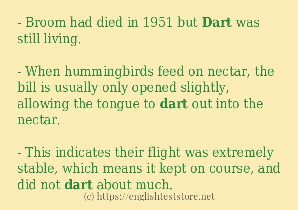 dart use in-sentences dart use in-sentences