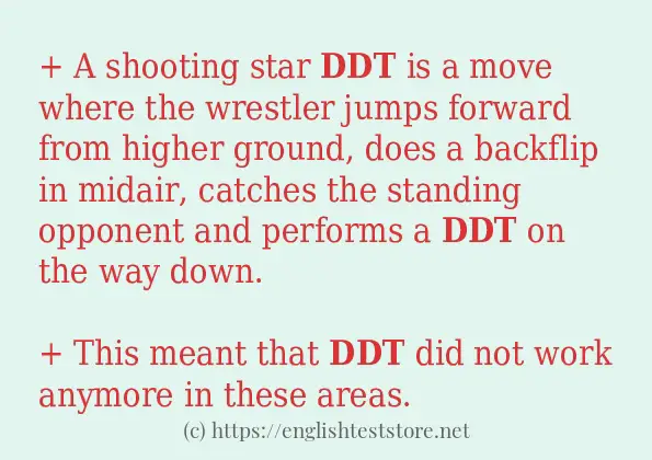 ddt how to use?