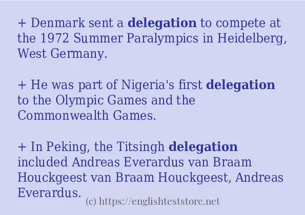 delegation how to use?