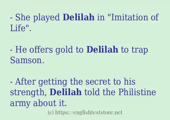 delilah how to use?