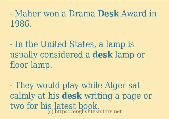 desk use in-sentences