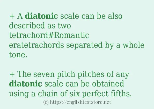 diatonic how to use?