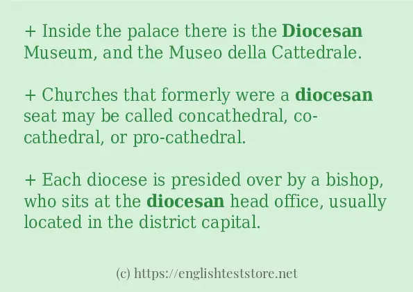 diocesan use in sentences