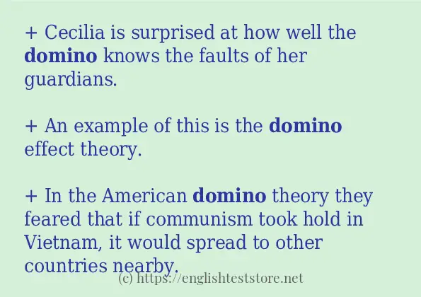 domino in-sentences