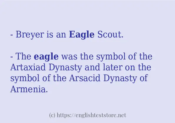 eagle in-sentences